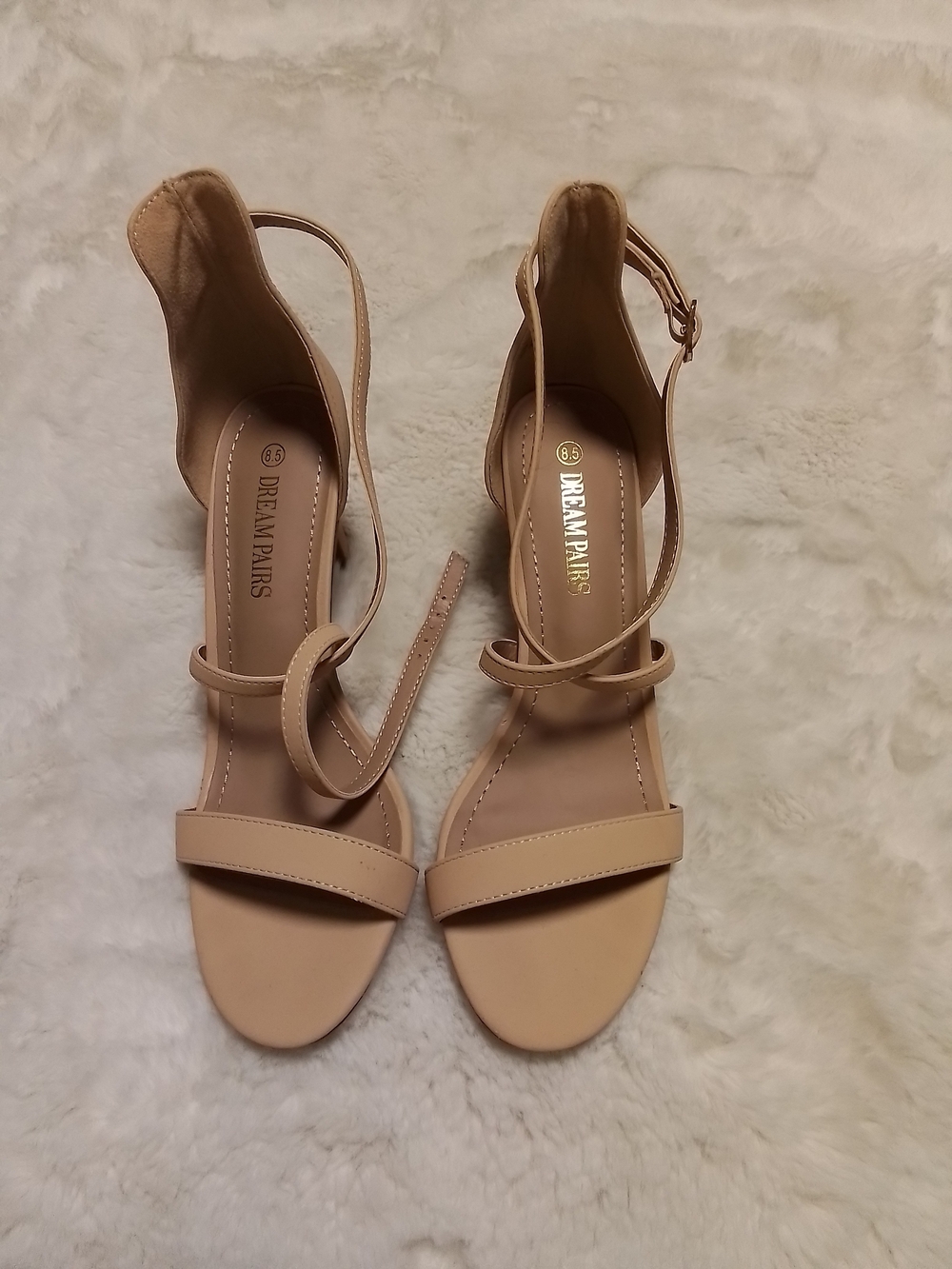 Dream Pairs Women’s Nude Ankle Strap Sandals